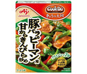 Ajinomoto CookDo Today's Large Plate for Pork Belly and Bell Peppers Sweet Fried Kinpira 100g x 10 pieces [Shipped in Japan]