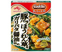 Ajinomoto CookDo Today's Large Plate Stir-Fried Pork Belly and Spinach with Garibata Soy Sauce 100g x 10 pieces [Shipped in Japan]