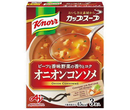 Ajinomoto Knorr Cup Soup Onion Consomme (11.3g x 3 bags) x 10 boxes [shipped in Japan]