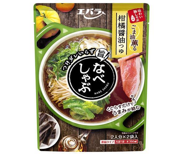 Ebara Foods Nabe Shabu Citrus Soy Sauce Soup Base 200g (100g x 2 Pouches) x 12 Packs [Ships from Japan]