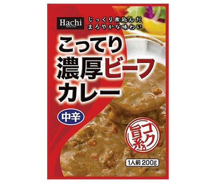 Hachi Foods Rich Rich Beef Curry Medium Spicy 200g x 20 pieces [Shipped in Japan]