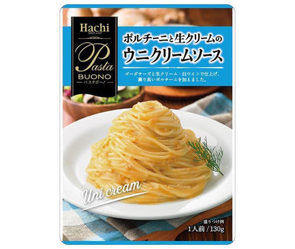 Hachi Foods Pasta Bono Porcini and fresh cream sea urchin cream sauce 130g x 24 pieces [Shipped in Japan]