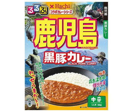 Hachi Foods Rurubu x Hachi Collaboration Curry Series Kagoshima Kurobuta Curry 180g x 20 pieces [Shipped in Japan]