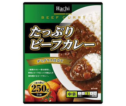 Hachi Foods Plenty of Beef Curry Medium Spicy 250g x 20 pieces [Shipped in Japan]