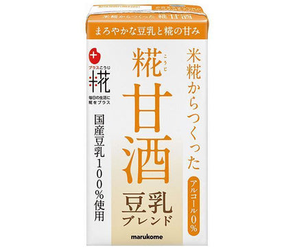 Marukome Plus Koji Koji Amazake LL made from rice koji Soy milk blend 125ml paper pack x 18 pieces [Shipped in Japan]