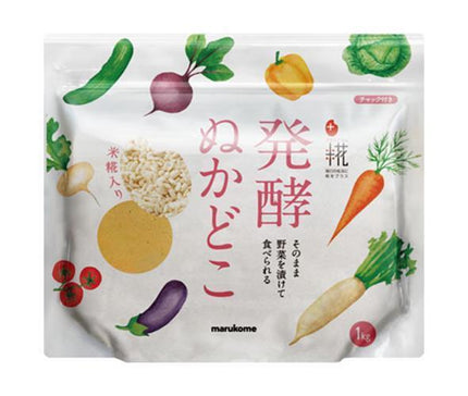 Marukome Plus Koji Fermented Rice Bran 1kg x 6 bags [Shipped in Japan]