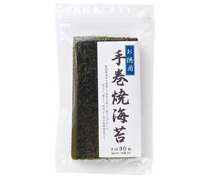 Kato Sangyo Hand-rolled seaweed (produced in Korea) 2 slices, 30 pieces x 20 bags [shipped in Japan]