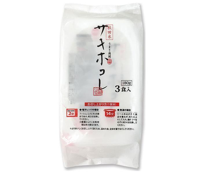 Ogata Village Akitakomachi Production Association Sakihokore Aseptic Pack 3 Meals Pack (180g x 3 Meals) x 8 Pieces [Shipped in Japan]