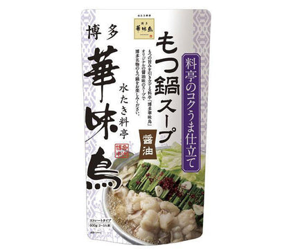 Torizen Foods Hakata Hanamidori Offal Pot Soup (Soy Sauce) 600g x 12 bags [Shipped in Japan]