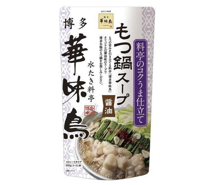 Torizen Foods Hakata Hanamidori Offal Pot Soup (Soy Sauce) 600g x 12 bags [Shipped in Japan]