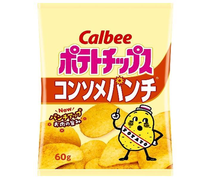 Calbee Potato Chips Consomme Punch 60g x 12 bags 