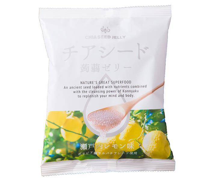 Wakasho Chia Seed Konnyaku Jelly Setouchi Lemon Flavor 10 pieces x 12 bags [Shipped in Japan]