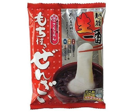 Tanio Food Industry Zenzai with mochi, 2 servings, 160g x 12 bags [shipped in Japan]