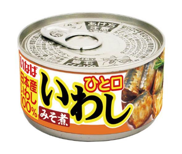Inaba Foods One-bite Sardine Miso Boiled 115g can x 24 pieces [Shipped in Japan]