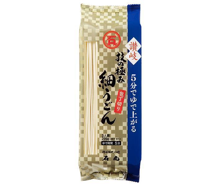 Ishimaru Seimen Masterpiece Sanuki Hoso Udon Knife Cut 270g x 12 bags [Shipped in Japan]