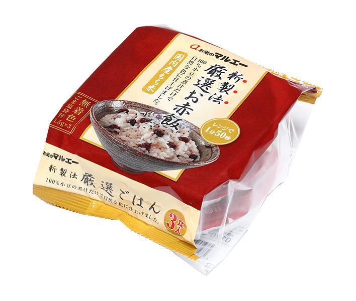Marue Foods New Manufacturing Method Carefully Selected Sekihan (160g x 3) x 12 pieces [Shipped in Japan]