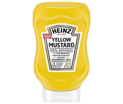 Heinz Yellow Mustard Upside Down Bottle 226g x 12 bottles [Shipped in Japan]