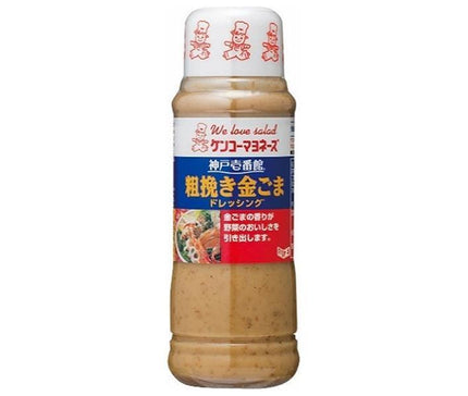 Kenko Mayonnaise Kobe Ichibankan Coarsely ground gold sesame dressing 300ml x 12 pieces [Shipped in Japan]