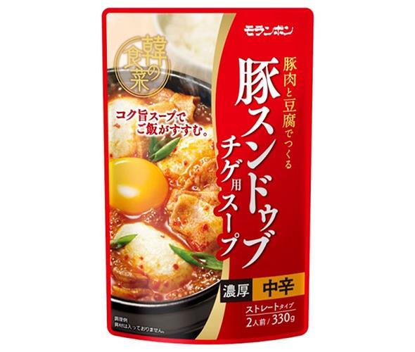Moranbong Korean Food Soup for Pork Sundubu Jjigae 330g x 10 bags [Shipped in Japan]