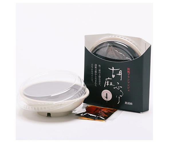 Daikaku Sohonpo Japanese Style Blancmange Sesame Fururi Black Sesame (80g of fresh sweets, 10g of brown sugar syrup) x 40 pieces [Shipped in Japan]