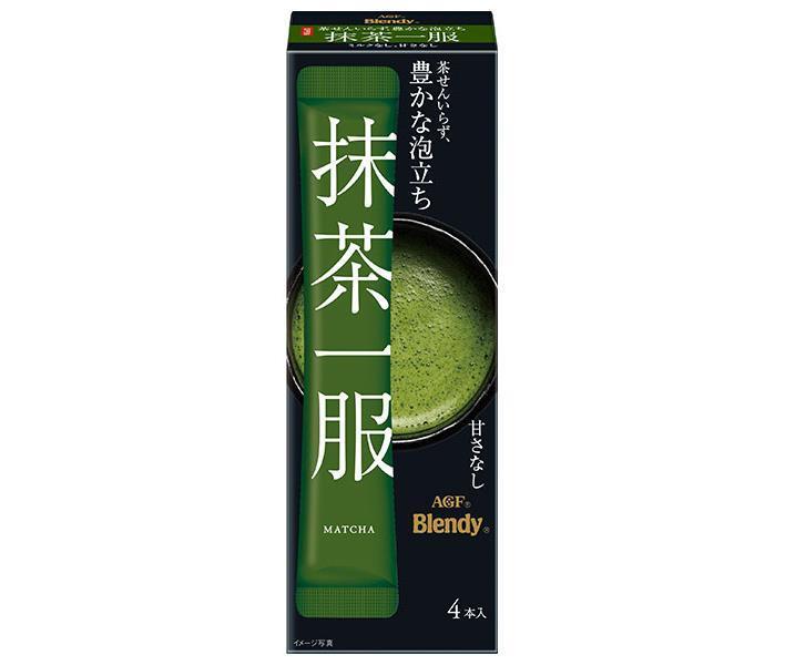 AGF Blendy Matcha No Milk (7.5g x 4 bottles) x 12 boxes [Shipped in Japan]
