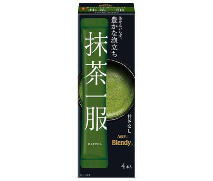 AGF Blendy Matcha No Milk (7.5g x 4 bottles) x 12 boxes [Shipped in Japan]