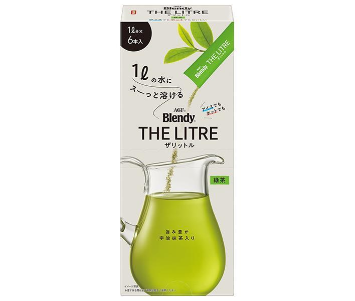 AGF Blendy The Liter Green Tea (8g x 6 bottles) x 24 boxes [shipped in Japan]