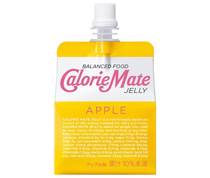 Otsuka Pharmaceutical Calorie Mate Jelly Apple Flavor 215g pouch x 24 pieces [Shipped in Japan]