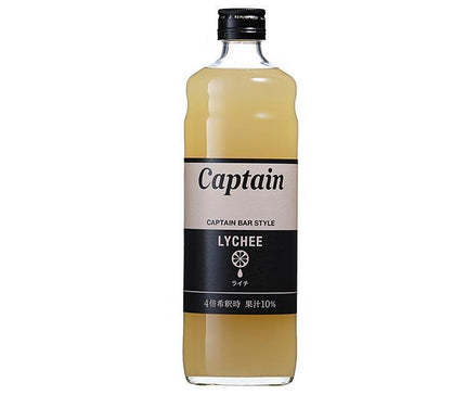Nakamura Shoten Captain Lychee 600ml bottle x 12 bottles [shipped in Japan]