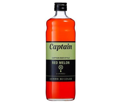 Nakamura Shoten Captain Red Melon 600ml bottle x 12 bottles [shipped in Japan]
