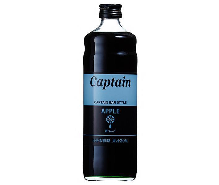 Nakamura Shoten Captain Green Apple 600ml bottle x 12 bottles [shipped in Japan]