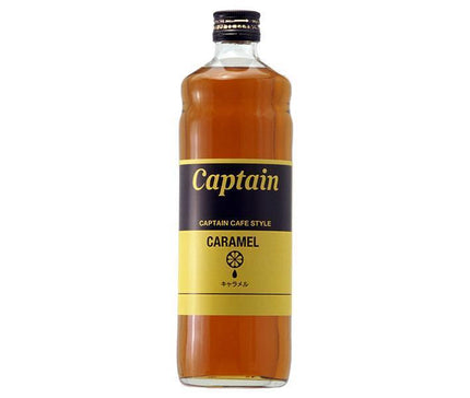 Nakamura Shoten Captain Cafe Style Caramel Syrup 600ml bottle x 12 bottles [shipped in Japan]