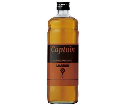 Nakamura Shoten Captain Cafe Style Maron Syrup 600ml bottle x 12 bottles [shipped in Japan]