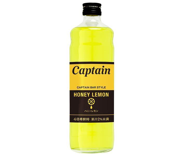 Nakamura Shoten Captain Honey Lemon 600ml bottle x 12 bottles [shipped in Japan]