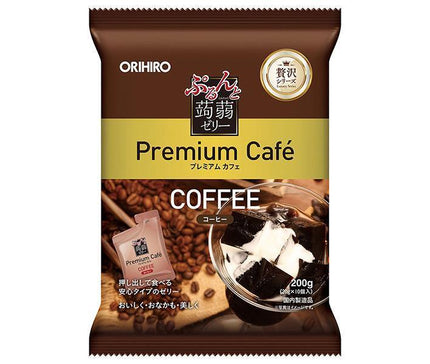 Orihiro Purunto Konnyaku Jelly Premium Cafe Coffee (20g pouches x 10 pieces) x 12 bags [shipped in Japan]