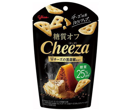 Ezaki Glico Low Carb Cheese Double Cheese Black Pepper 36g x 10 bags 