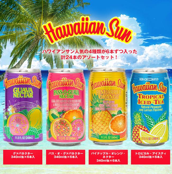 リードオフジャパン ハワイアンサン 4種アソートパック 340ml缶×24本入【日本出荷】
