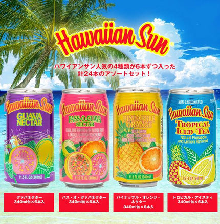 リードオフジャパン ハワイアンサン 4種アソートパック 340ml缶×24本入【日本出荷】