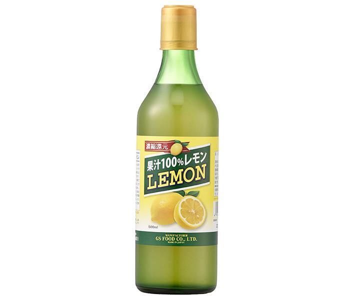 GS Food GS 100% Lemon 500ml bottle x 12 bottles [shipped in Japan]