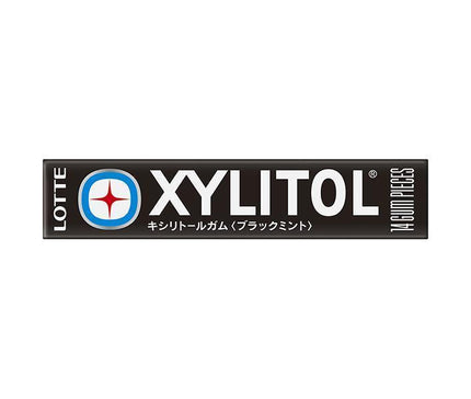 Lotte Xylitol Gum Black Mint 14 pieces x 20 pieces [Shipped in Japan]
