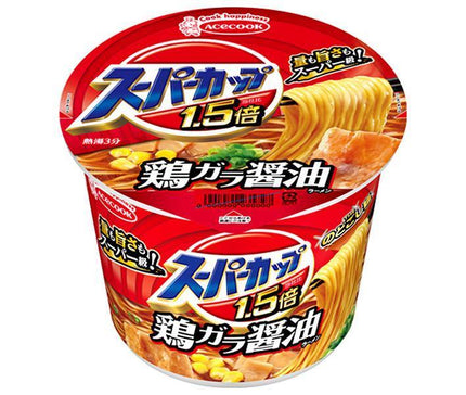 Acecook Super Cup 1.5x Soy Sauce Ramen 109g x 12 pieces [Shipped in Japan]