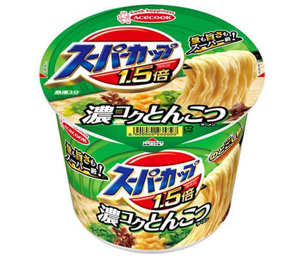 Acecook Super Cup 1.5x Tonkotsu Ramen 111g x 12 pieces [Shipped in Japan]