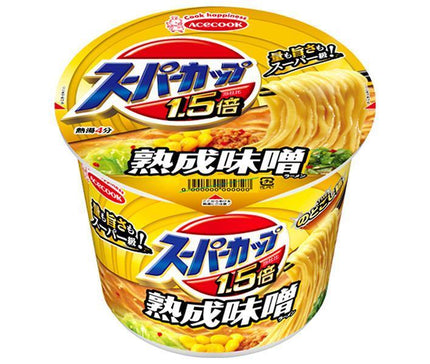 Acecook Super Cup 1.5x Miso Ramen 129g x 12 pieces [Shipped in Japan]
