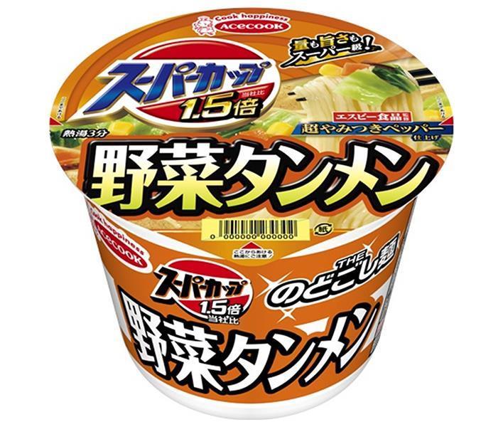 Acecook Super Cup 1.5x Vegetable Tanmen 107g x 12 pieces [Shipped in Japan]