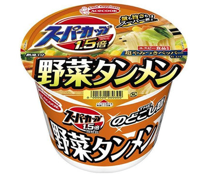 Acecook Super Cup 1.5x Vegetable Tanmen 107g x 12 pieces [Shipped in Japan]