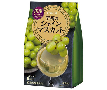 Mitsui Norin Nitto Black Tea Blissful Shine Muscat (9.5g x 8 bottles) x 24 (6 x 4) pieces [Shipped in Japan]