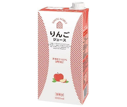 Mitsui Norin White Noble Apple Juice 1000ml paper pack x 6 bottles [shipped in Japan]