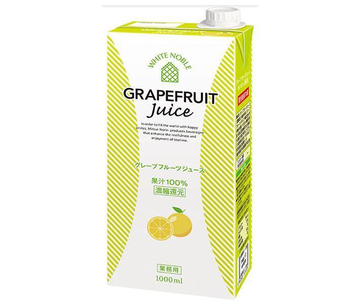 Mitsui Norin White Noble Grapefruit Juice 1000ml paper pack x 6 bottles [shipped in Japan]