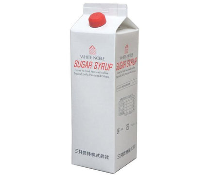 Mitsui Norin White Noble Sugar Syrup 1000ml paper pack x 6 pieces [shipped in Japan]