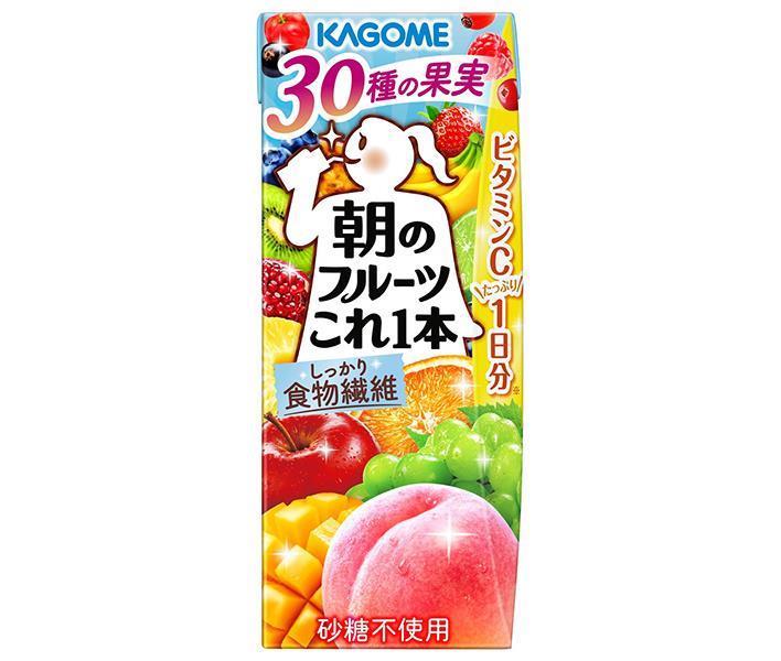 Kagome Morning Fruit This One 200ml Paper Pack x 24 Pieces [Shipped in Japan]